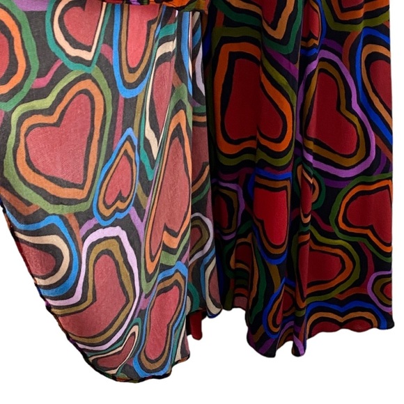 Farm Rio Rainbow Wild Hearts dress NEW - Picture 4 of 15